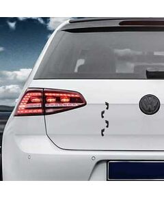 Sticker VW Golf Traces Pied Humain marche