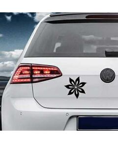 Sticker VW Golfs Deko Blume 7