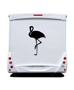 Sticker Wohnwagen/Wohnmobil Deko rosa Flamingo