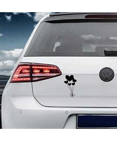 Hearts Balloons Volkswagen MK Golf Decal