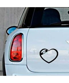 Wounded Heart Mini Decal
