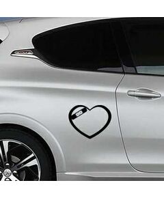 Sticker Peugeot verletztes Herz