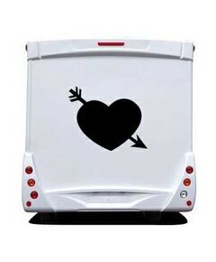 Sticker Wohnwagen/Wohnmobil Herz mit Pfeil