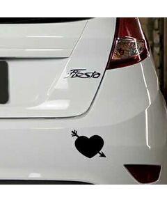 Sticker Ford Fiesta Herz mit Pfeil