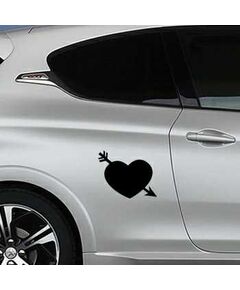 Sticker Peugeot Herz mit Pfeil