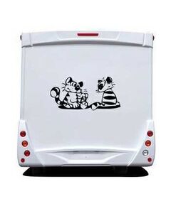 Toon Cats Camping Car Decal