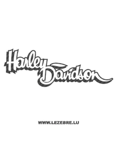Sticker Carbone Harley Davidson Logo Deco ★