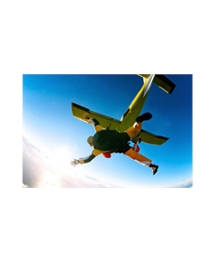 Sticker Deko Flugzeug saut parachute
