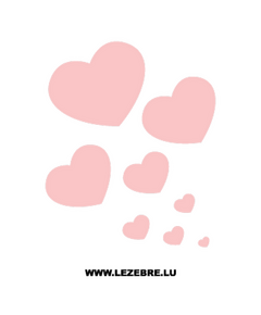 Hearts Decal Set