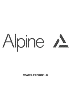 Sticker Carbone Alpine Logo 3
