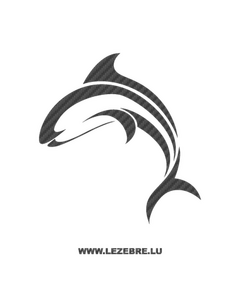 Dolphin Carbon Decal 3
