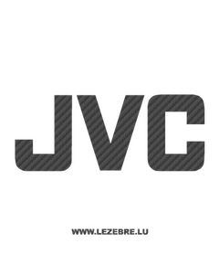 Sticker Carbone JVC Logo