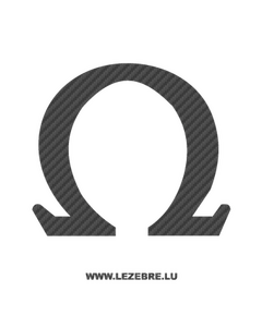Sticker Carbone Omega Logo 2