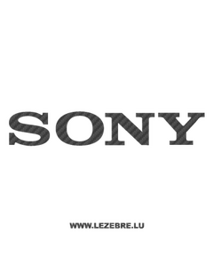 Sony Logo Carbon Decal