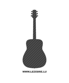 Sticker Carbone Deco Guitar