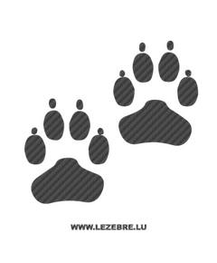 Dog paws Carbon Decal