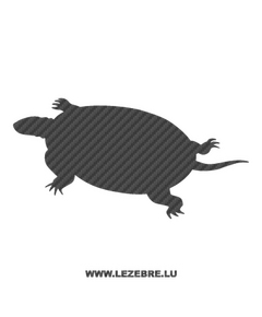 Sticker Karbon Schildkröte 4