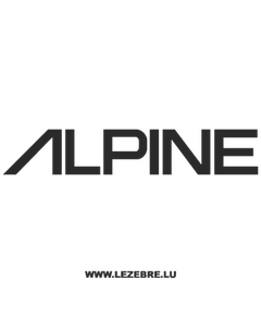 Sticker Alpine Logo