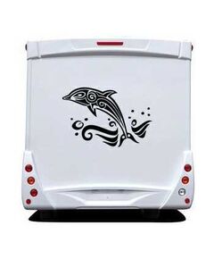 Sticker Wohnwagen/Wohnmobil Delphin Tribal