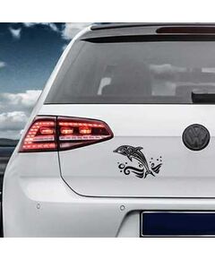 Sticker VW Golf Delphin Tribal