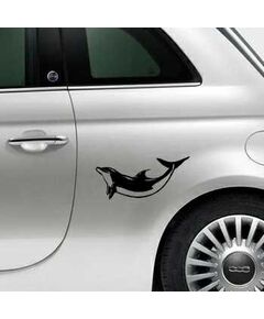 Dolphin Fiat 500 Decal