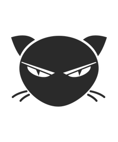 Angry Cat Decal