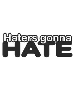 Haters gonna hate Decal