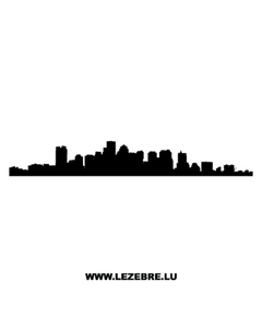 Silhouette Boston Decal