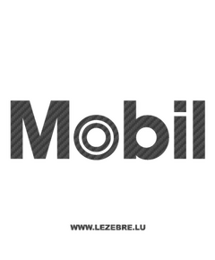 Mobil 1 Logo Carbon Decal