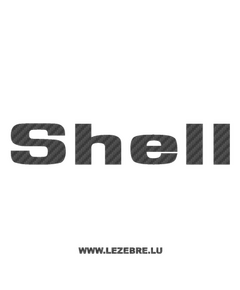 Sticker Carbone Shell Logo 4