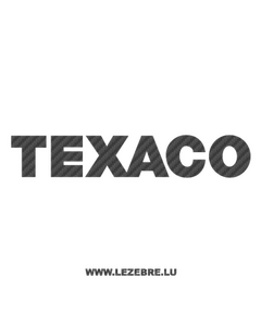 Texaco Logo Carbon Decal 3