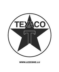 Texaco Logo Decal 5