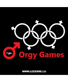 Tee shirt Orgy Games 2 parodie Olympic Games