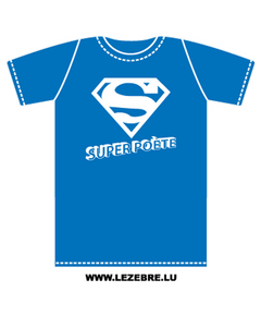 T-Shirt Super Poète Parodie Superman