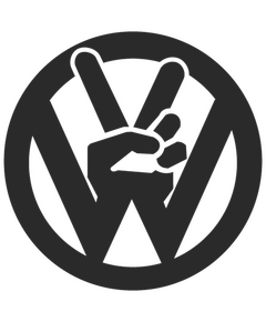 JDM VW Peace and Love Decal