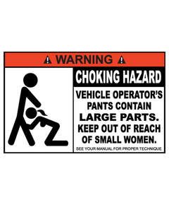 T-shirt JDM WARNING Choking Hazard