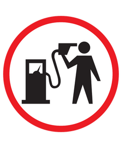 Sticker JDM Attention Carburants Tuent