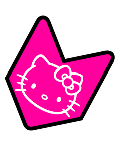 Sticker JDM Logo Hello Kitty
