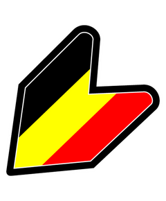 Sticker JDM Flagge Belgien