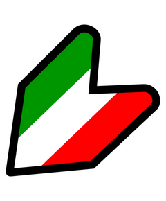 JDM Italy flag Decal