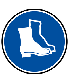 Sticker protection obligatoire pieds