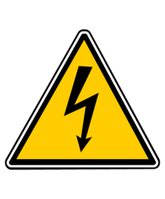 Decal electric danger