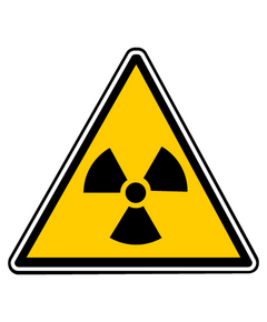 Decal radioactivity danger