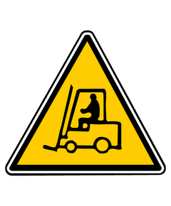 Sticker danger vehicules manutention