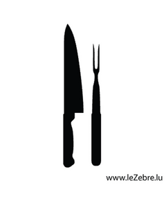 Sticker Couteau et fourchette a viande