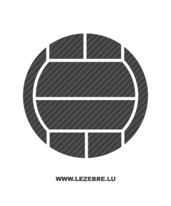 Volleyball Ball Carbon Decal