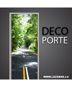 Sticker Déco Porte Route