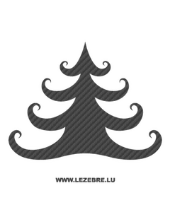 Christmas Tree Carbon Decal 2