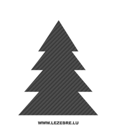 Classic Christmas Tree Carbon Decal
