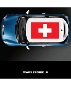 Switzerland flag car roof sticker
